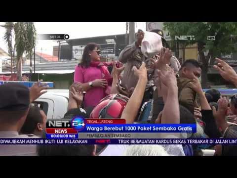 Warga Berebut 1000 Paket Sembako Gratis - NET24