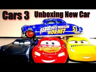 Cars 3 New Car Unboxing Daniel Swervez with Play Doh Fabulous Lightning McQueen as Doc
