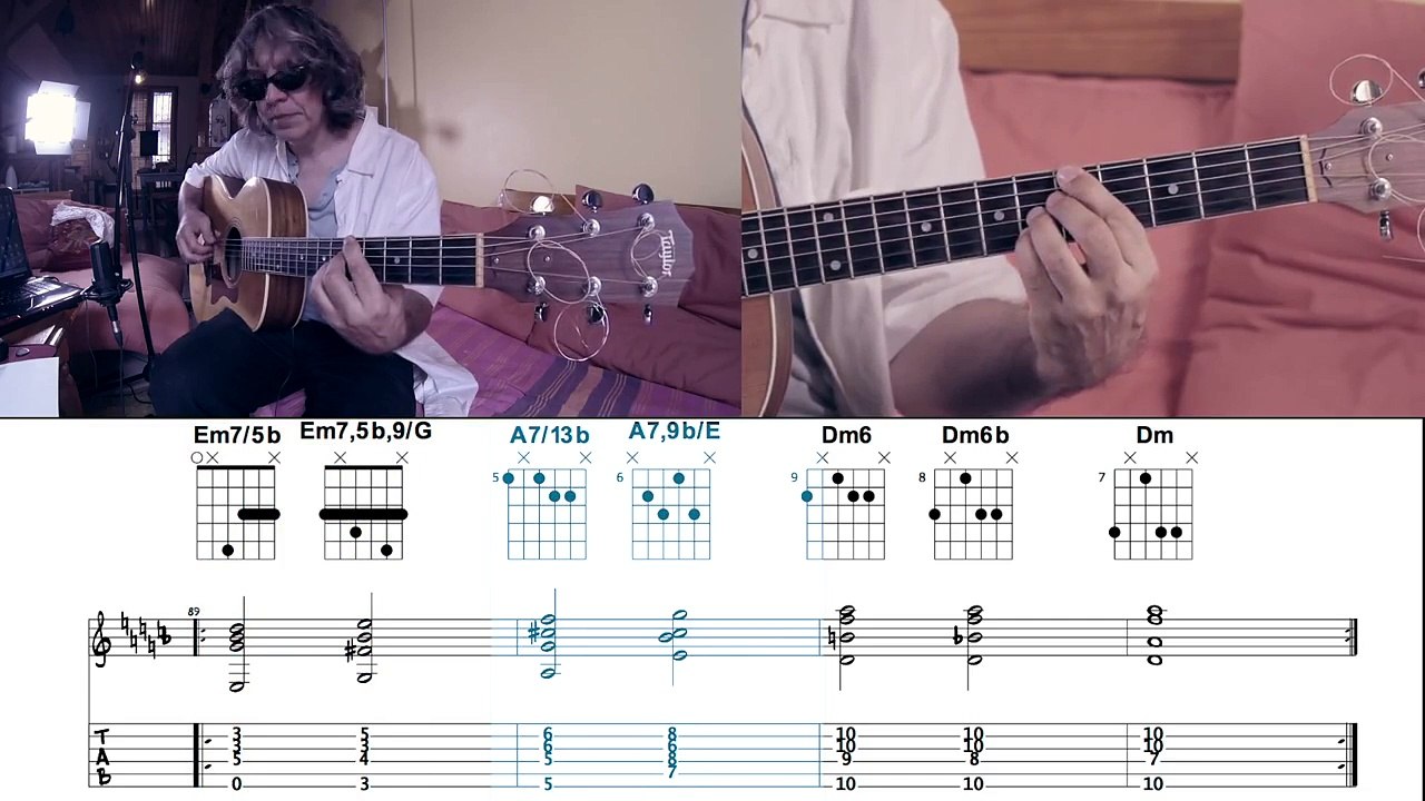 JAZZ / BOSSA CHORDS 2-5-1 IN D MINOR (23/24)