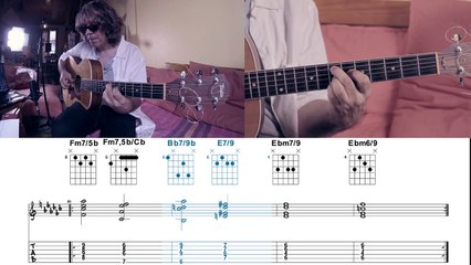 JAZZ / BOSSA CHORDS 2-5-1 IN Eb MINOR (22/24)