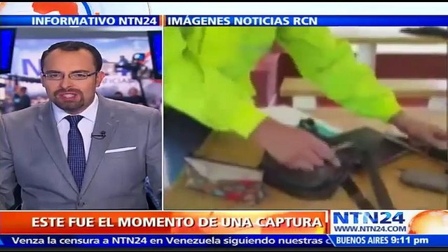 Estas son las imágenes de la captura de los presuntos responsables del atentado en centro comercial de Bogotá, Colombia