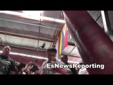mayweather vs maidana maidana full workout mitts bag EsNews Boxing