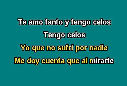 Napoleón - Celos (Karaoke con voz guia)