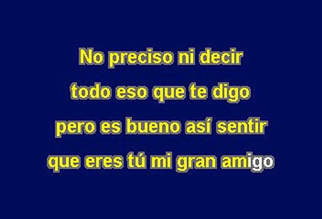Roberto Carlos - Amigo (Karaoke)