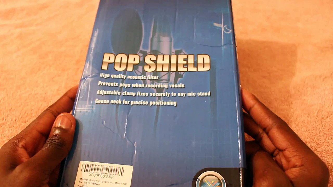 Mudder Studio Microphone Windscreen Mic Wind REVIEW + UNBOXING Screen Pop Filter Mount 360