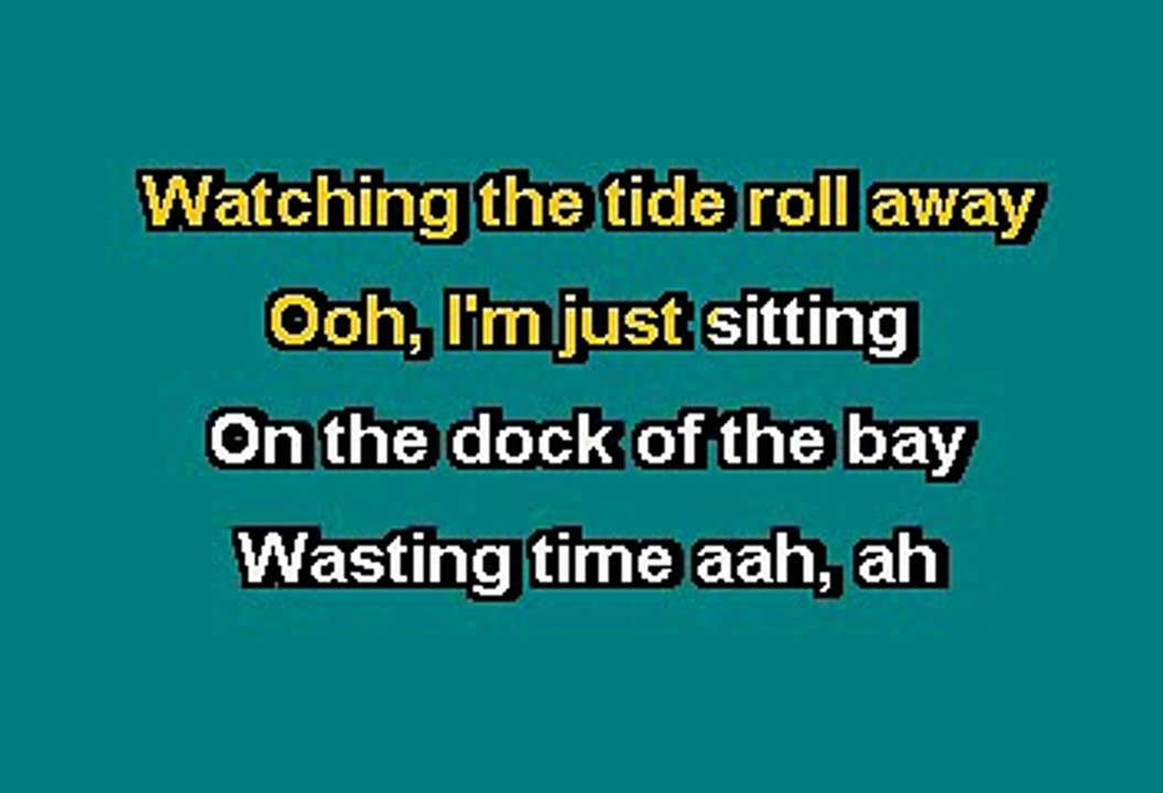 SITTIN' ON THE DOCK OF THE BAY - OTIS REDDING (KARAOKE WITH LEAD VOCAL)