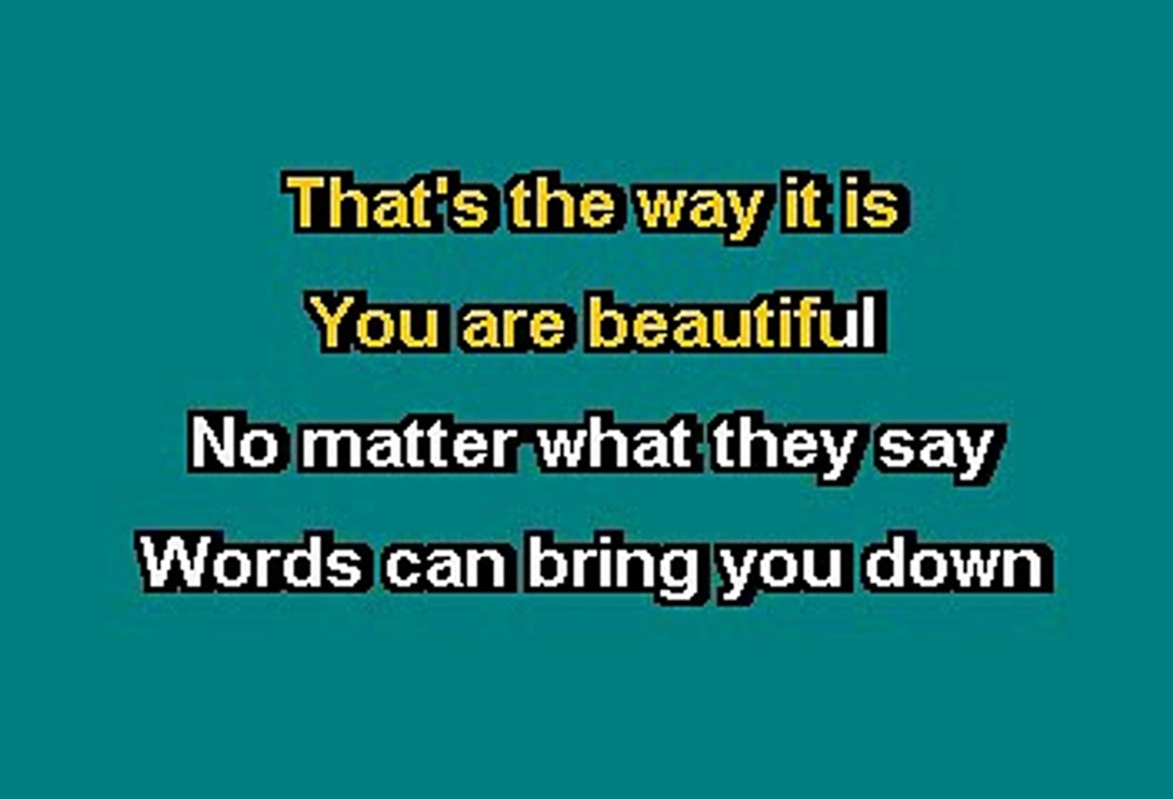 BEAUTIFUL - CHRISTINA AGUILERA (KARAOKE)