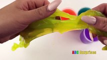 SLIME BALLOON POPPING with Play Doh Cans Surprise Eggs – Slimy Ooze Toys