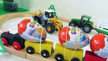 Toys Vehicles and Kinderprise  - Toy train, Toys Tractor, Toys Loader - Videos for child