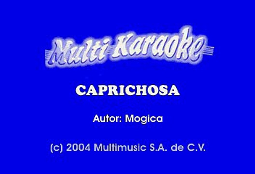 Chayanne - Caprichosa (Karaoke)