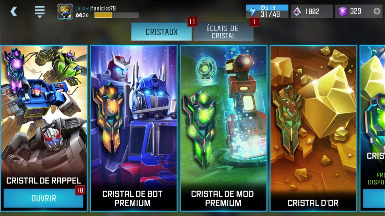 S01E09 - ForgedToFight - Drift et Cristaux de rappel OK