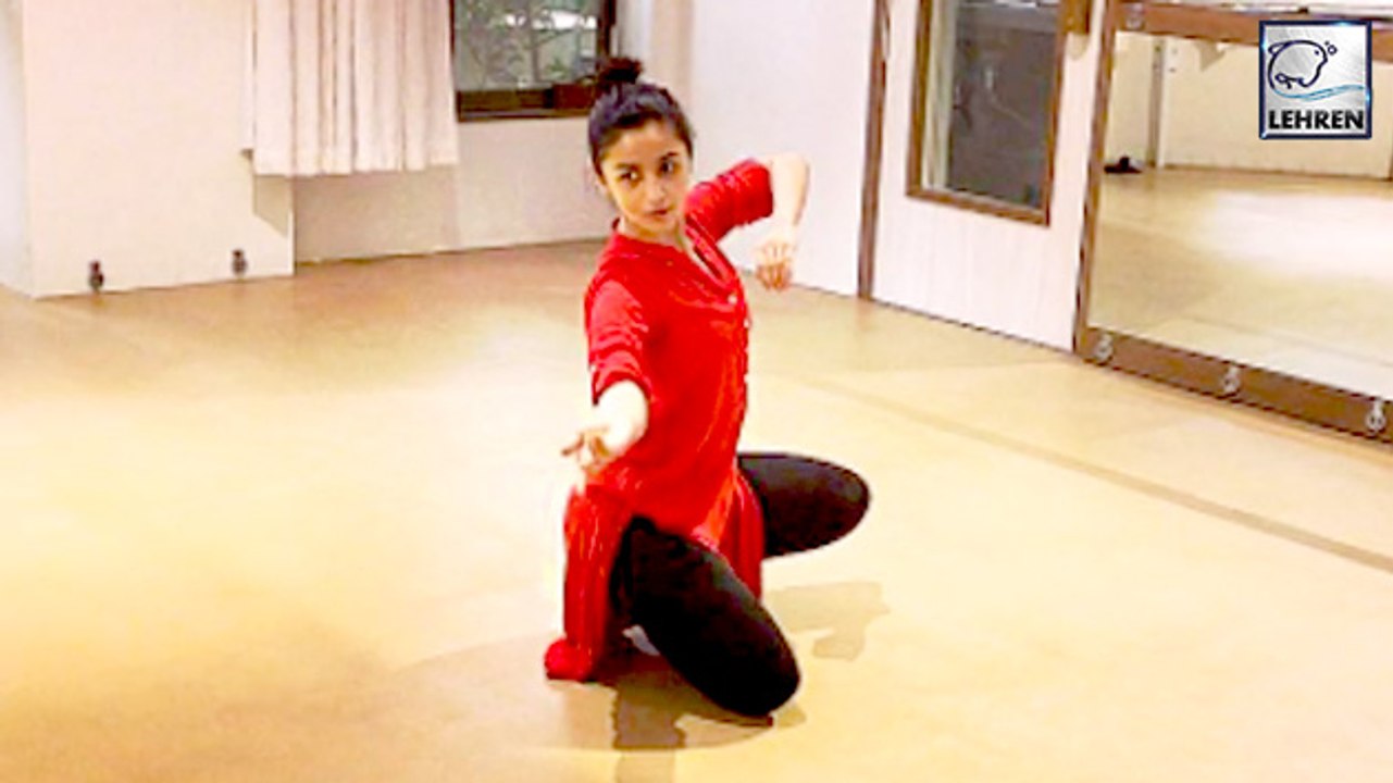 Alia Bhatt Tries Her Hand At Indian Classical Dance On A Rainy Day