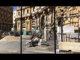 Napoli - Cantiere Metro Duomo: i commercianti, esasperati, protestano (20.06.17 )