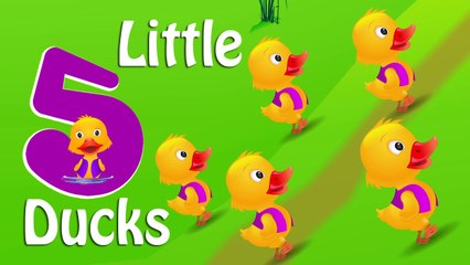 five little ducklings - songs for kids - baby rhymes