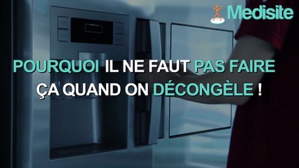 Pourquoi il ne faut pas faire ça lorsqu'on décongèle ?