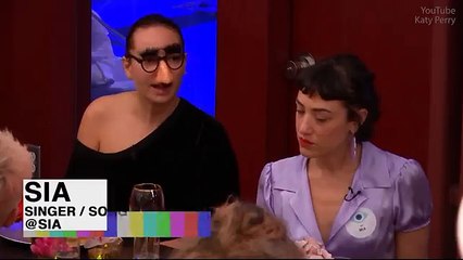 Sia wears gag glasses and a fake nose on Katy Perry's livestream