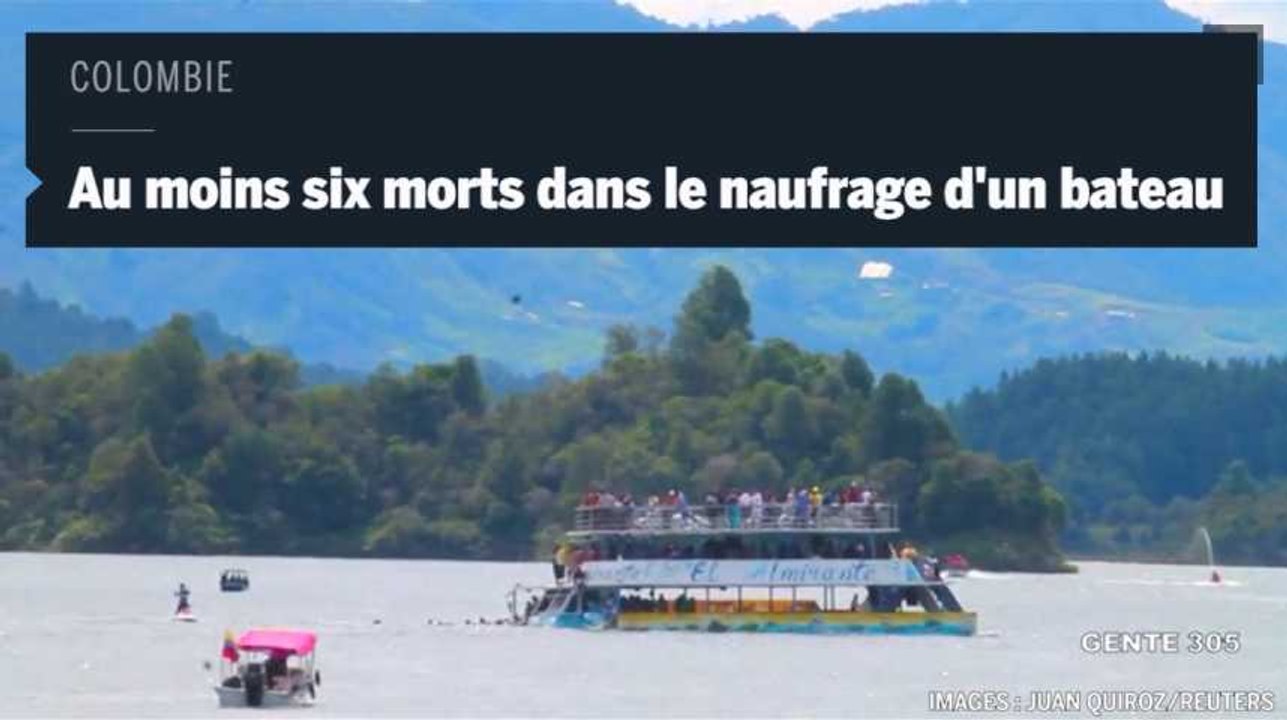 Colombie : au moins six morts dans le naufrage d'un bateau