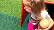 Влог КУКЛА беби бон и Настя играют на площадке для Детей Аттракционы и горки Видео для мал
