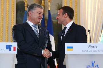 Déclaration conjointe d'Emmanuel Macron et Petro Porochenko, Président d'Ukraine