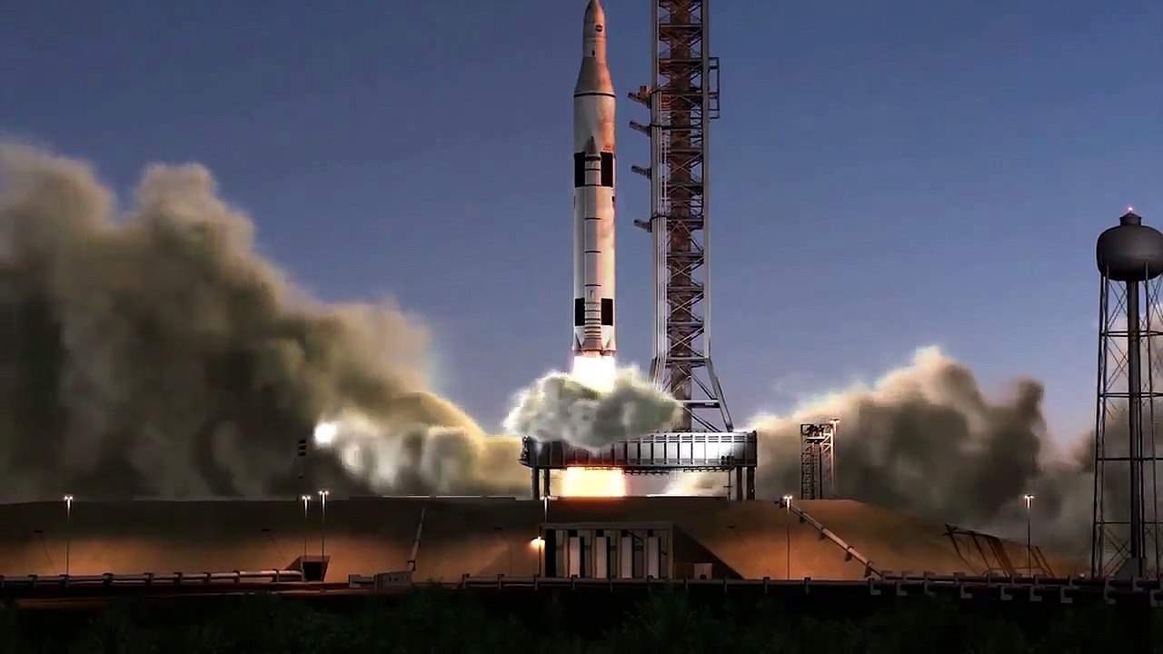 Animation - Raketenstart, Testflug und Landung des NASA Orion-Raumschiffs