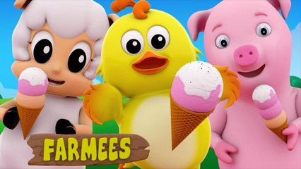 Ice Cream Song - Original Song With Farmees - Nursery Rhymes - Kids Rhymes.