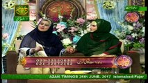 Shan-e-Eid (LIVE From Khi Studio_Female) - 26th Jun 2017