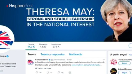 May suscribe acuerdo con unionistas para gobernar en minoría