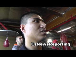 mayweather vs maidana mikey comes to sparr chino EsNews Boxing