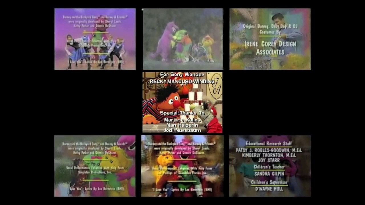 Barney And Sesame Street Credits Remix Video Dailymotion