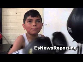 9 year old explains why he loves boxing so EsNews Boxing