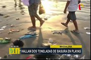 Hallan dos toneladas de basura en playas de Magdalena