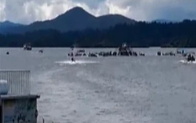 Se registro un naufragio de un barco con turistas en Colombia