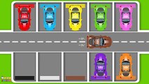 Learn Colors with Car Parking Street Vehicles Toys - Colors Videos for Children