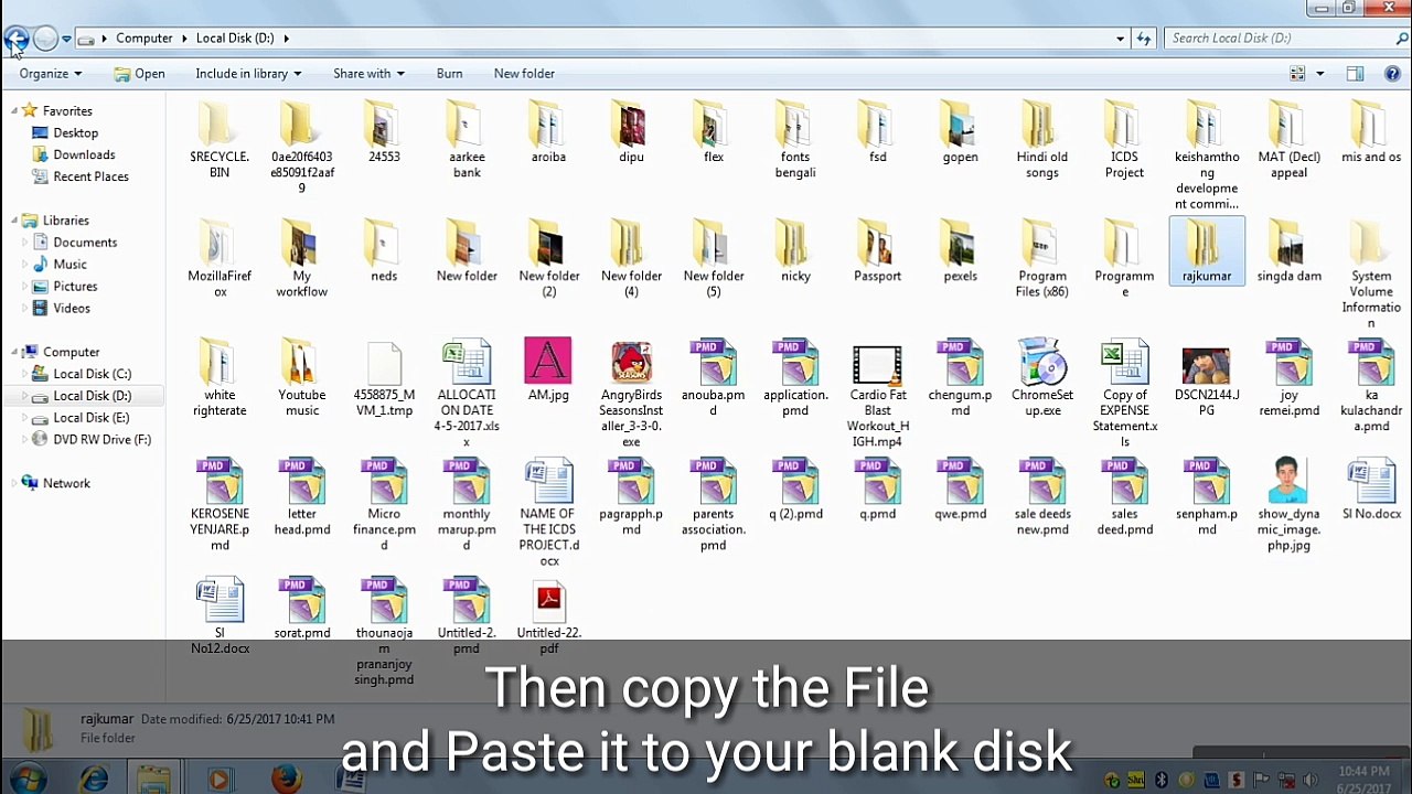 How to burn disk without software. Window 7