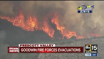 Neighborhoods being evacuated as Goodwin Fire continues to grow