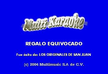Los Originales De San Juan - Regalo Equivocalado (Karaoke)