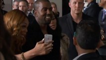 Grammy Awards  Kim Kardashian and Kanye West kiss for ages on the red carpet!