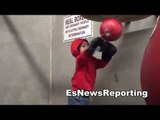 in oxnard 2 year old already boxing EsNews Boxing