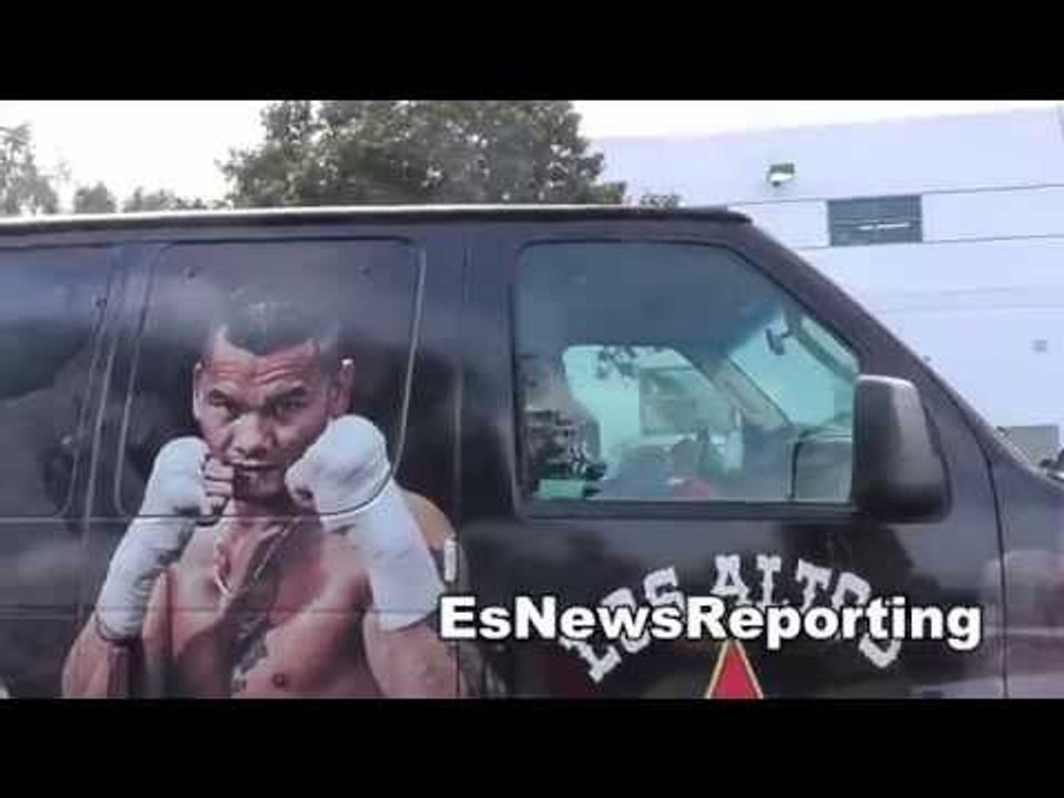 mayweather vs maidana maidana arrives for sparring EsNews Boxing