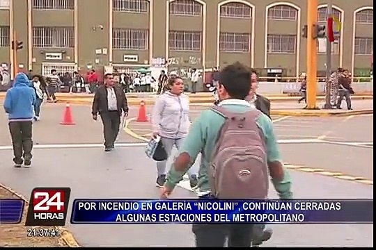 Metropolitano: estaciones continúan cerradas por incendio en Las Malvinas