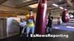 marcos maidana vs floyd mayweather maidana workout in oxnard EsNews Boxing