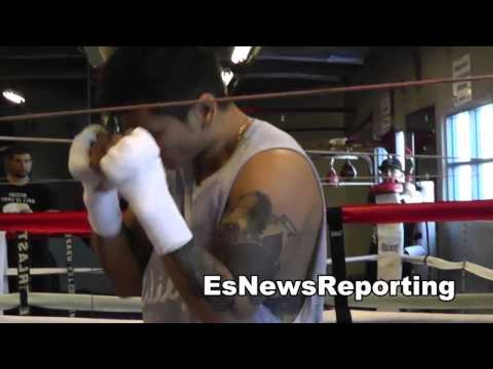 marcos maidana vs floyd mayweather maidana looking strong EsNews Boxing