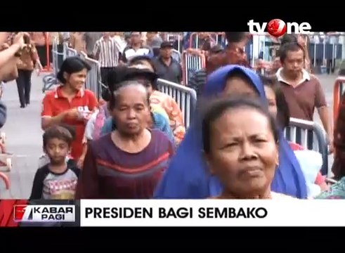 Presiden Bagikan 4000 Paket Sembako