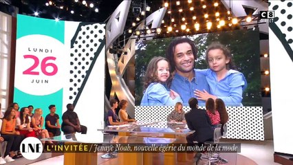 Jenaye Noah, la fille de Yannick, a fait sa première télé hier sur C8 - Regardez