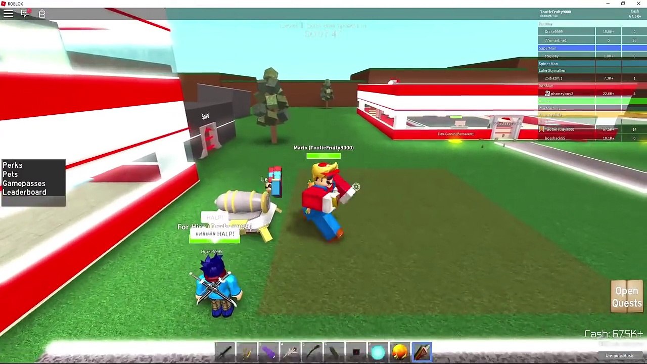 Annoying Orange Plays ROBLOX: SUPER MARIO: Super Hero Tycoon #2