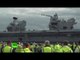 HMS Queen Elizabeth: UK Royal Navy's biggest warship leaves its home port (Time-lapse)