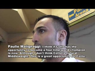 Paulie Malignaggi On Miguel Cotto vs Sergio Martinez