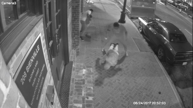 Dramatic CCTV shows tourists knocked out and robbed in New Orleans