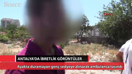 Antalya’da ibretlik görüntüler