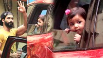 Baby Misha PICKS Daddy Shahid Kapoor From The Gym With Mommy Mira Rajput
